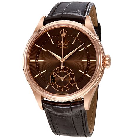 rolex cellini brown leather|rolex cellini discontinued.